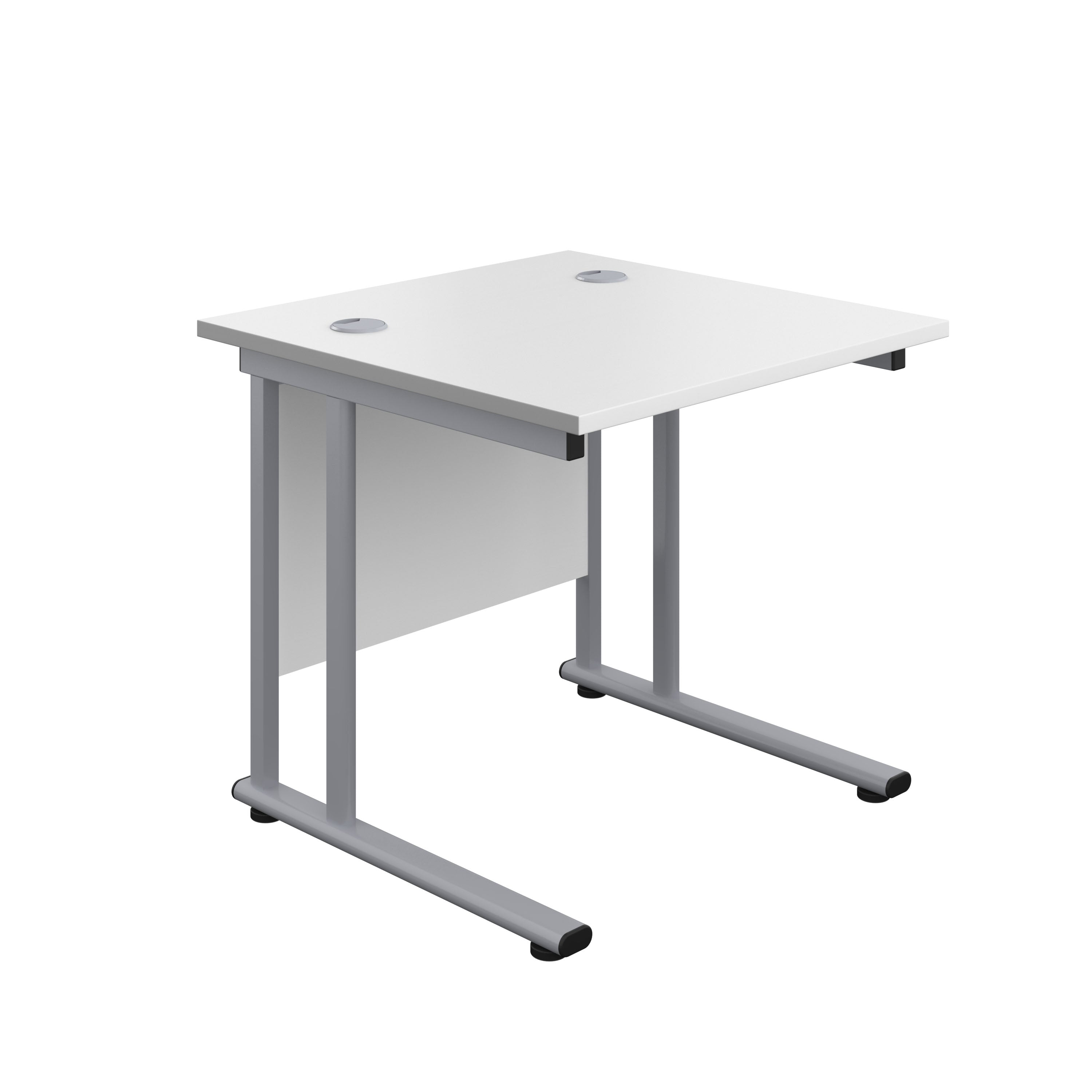 Start Next Day Delivery 600mm Deep White Cantilever Desk