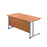 Start Next Day Delivery 800mm Deep Beech Cantilever Office Desk WORKSTATIONS TC Group 