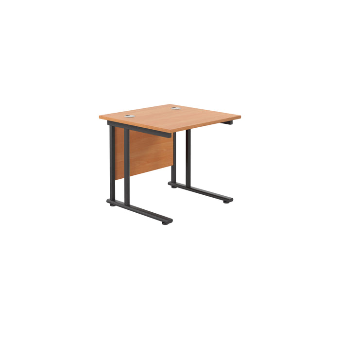 Start Next Day Delivery 800mm Deep Beech Cantilever Office Desk WORKSTATIONS TC Group 