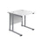 Start Next Day Delivery 800mm Deep Cantilever Desks WORKSTATIONS TC Group White Silver 800mm x 800mm