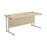 Start Next Day Delivery 800mm Deep Cantilever Office Desks White/White WORKSTATIONS TC Group 