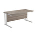 Start Next Day Delivery 800mm Deep Cantilever Office Desks White/White WORKSTATIONS TC Group Grey Oak White 1200mm x 800mm
