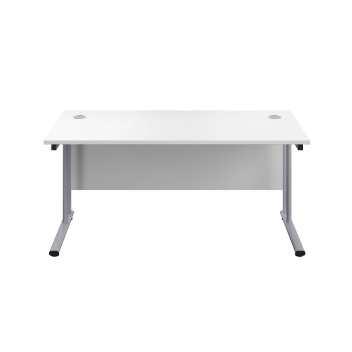 Start Next Day Delivery 800mm Deep White Office Desk WORKSTATIONS > desks >white office desks > next day delivery desks TC Group 