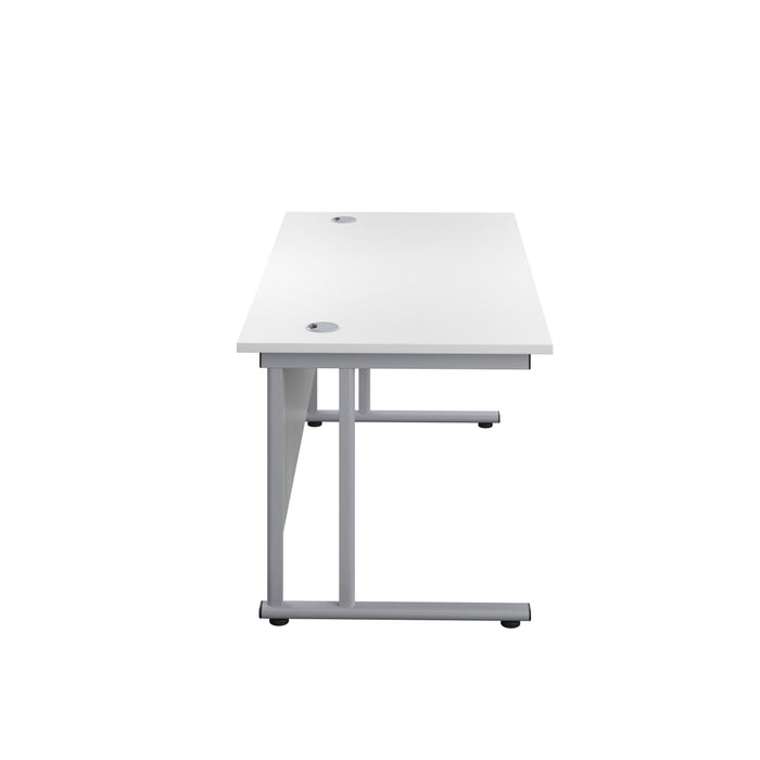 Start Next Day Delivery 800mm Deep White Office Desk WORKSTATIONS > desks >white office desks > next day delivery desks TC Group 