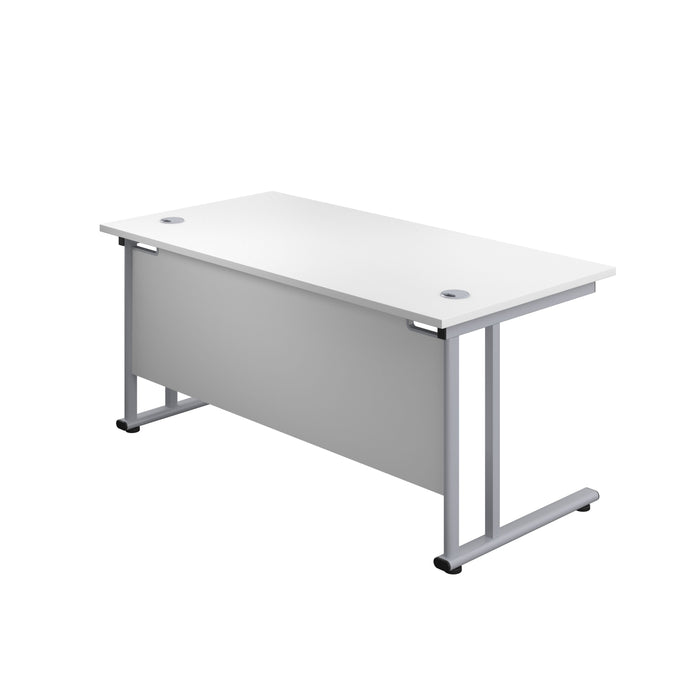 Start Next Day Delivery 800mm Deep White Office Desk WORKSTATIONS > desks >white office desks > next day delivery desks TC Group 