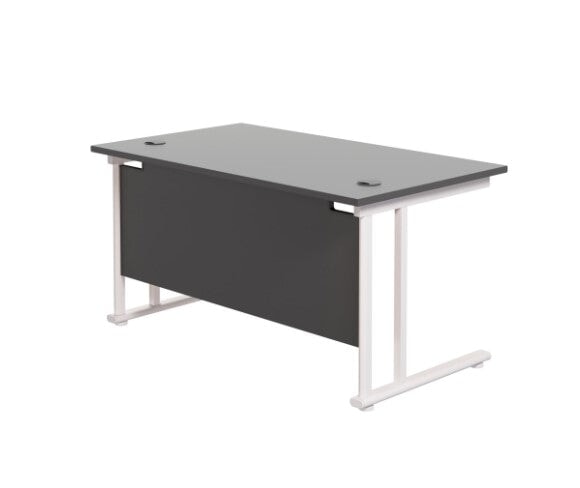 Start Next Day Delivery Black 800mm Deep Cantilever Office Desk Office Desk TC Group 