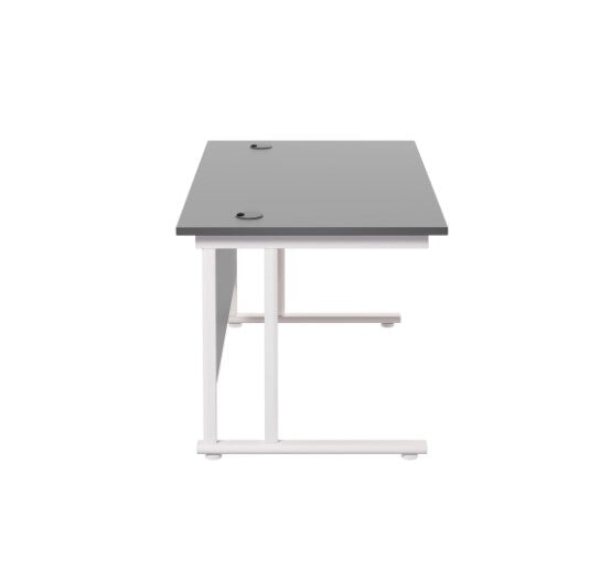 Start Next Day Delivery Black 800mm Deep Cantilever Office Desk