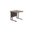 Start Next Day Delivery Office Desks - 7 Wood Finishes Available Office Desks TC Group Grey Oak Black 800mm x 800mm