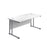 Start Next Day Delivery Office Desks - 7 Wood Finishes Available Office Desks TC Group White Silver 1200mm x 800mm
