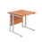 Start Next Day Delivery Office Desks - Grey Oak Office Desks TC Group Beech White 800mm x 800mm