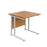 Start Next Day Delivery Office Desks - Grey Oak Office Desks TC Group Oak White 800mm x 800mm