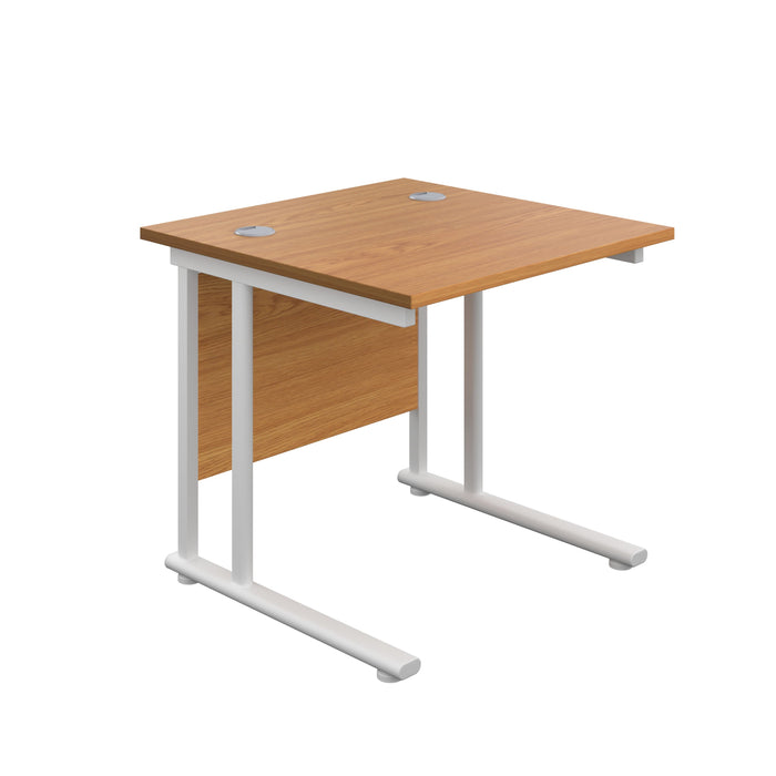 Start Next Day Delivery Office Desks - Grey Oak Office Desks TC Group Oak White 800mm x 800mm