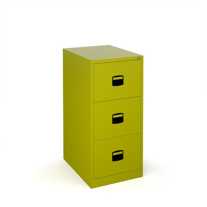 Steel 3 drawer contract filing cabinet 1016mm high Steel Storage Dams 