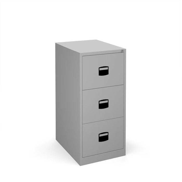 Steel 3 drawer contract filing cabinet 1016mm high Steel Storage Dams 