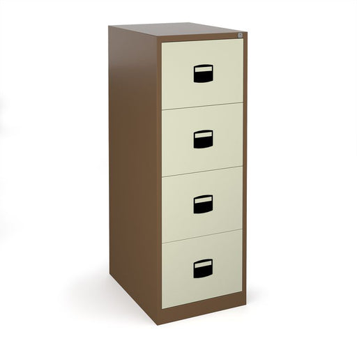 Steel 4 drawer contract filing cabinet 1321mm high Steel Storage Dams 