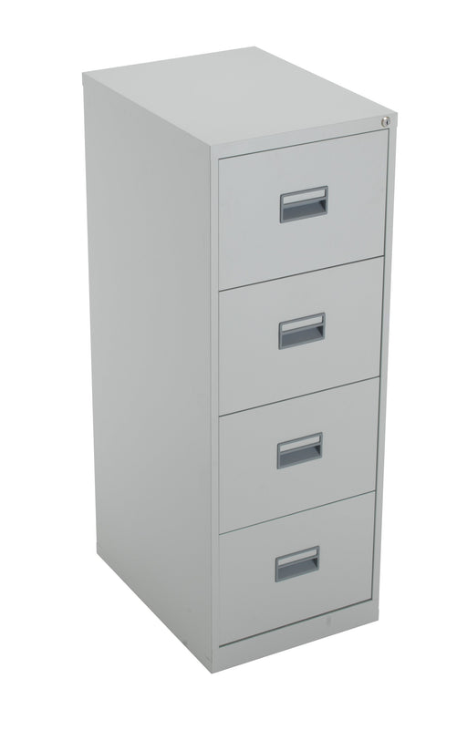 Steel 4 Drawer Filing Cabinet TALOS TC Group Grey 