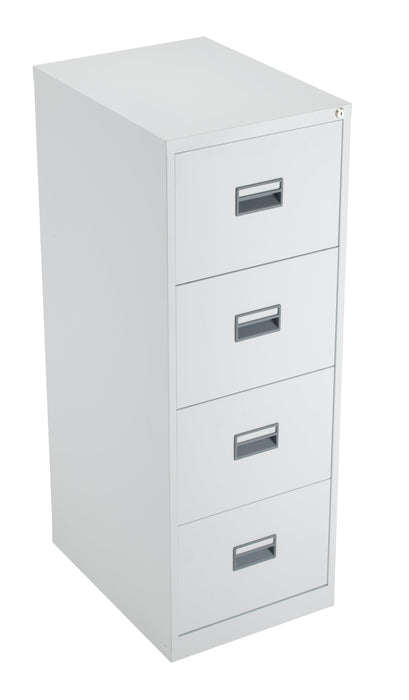Steel 4 Drawer Filing Cabinet TALOS TC Group White 