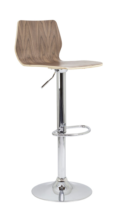 Stork Height Adjustable Bar Stool CAFE BISTRO TC Group Walnut 