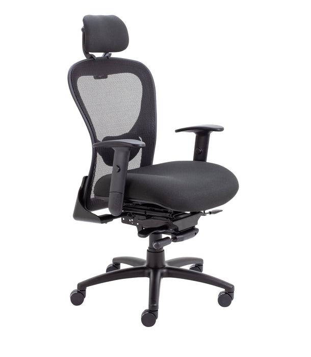 Strata High Back 24 Hour Posture Office Chair 24HR & POSTURE TC Group Black Self Assembly (Next Day) 