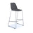 Strut multi-purpose stool with chrome sled frame Seating Dams Grey 