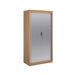 Systems horizontal tambour door cupboard 2000mm high Wooden Storage Dams Beech 