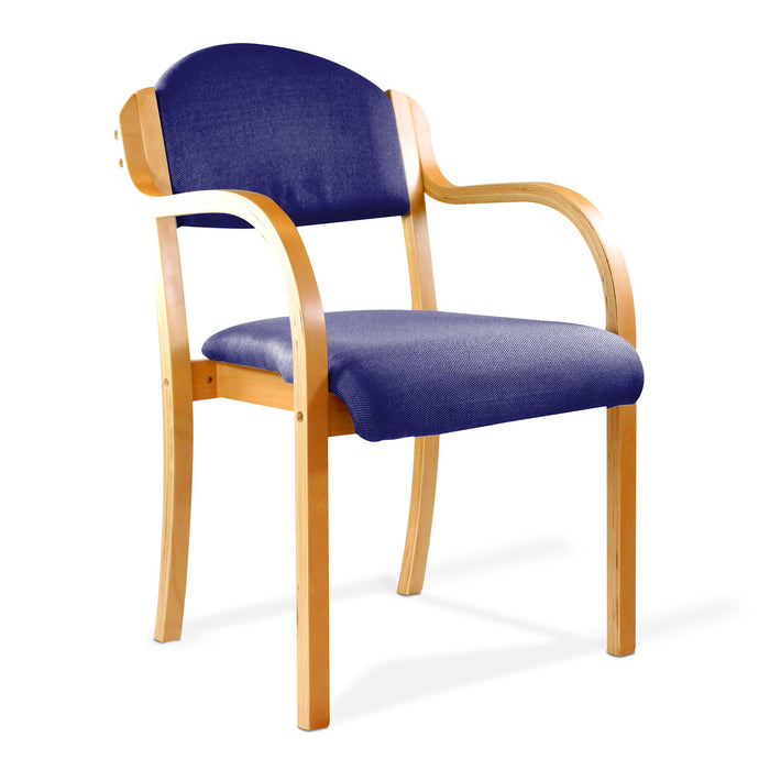 Tahara Stackable Armchair BREAKOUT SEATING Nautilus Designs Blue 