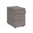 Tall mobile 3 drawer pedestal with silver handles 600mm deep Wooden Storage Dams Grey Oak 