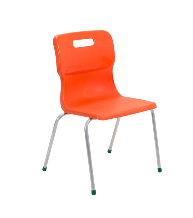 Titan 4 Leg Chair - Age 11-14 4 Leg TC Group Orange 