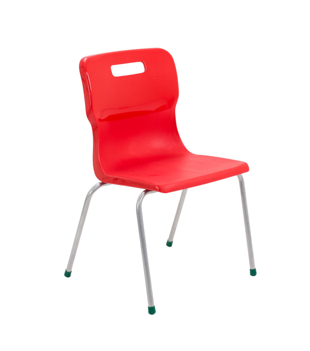 Titan 4 Leg Chair - Age 11-14 4 Leg TC Group Red 