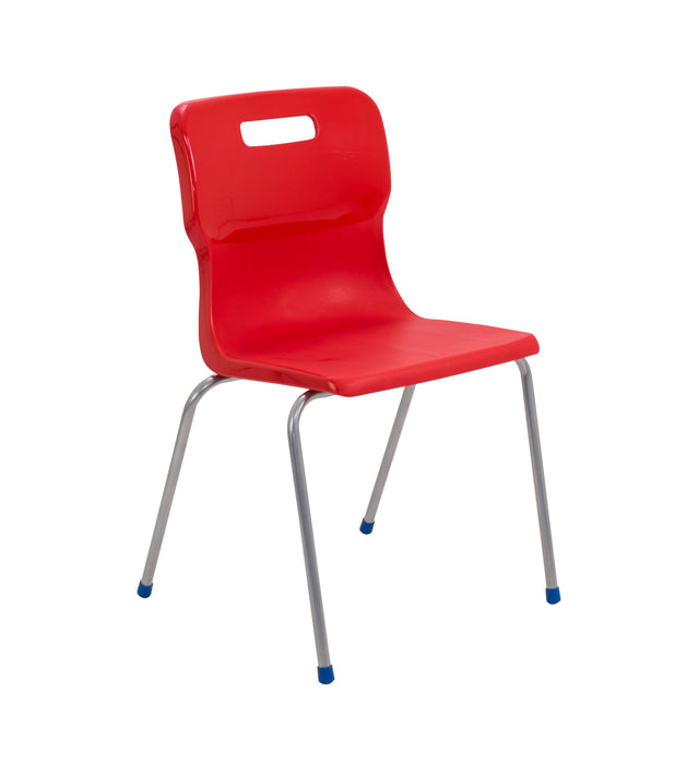 Titan 4 Leg Chair - Age 14+ 4 Leg TC Group Red 
