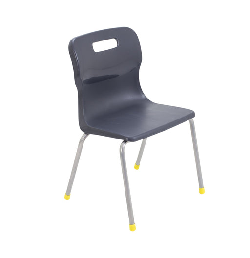Titan 4 Leg Chair - Age 6-8 4 Leg TC Group Charcoal 