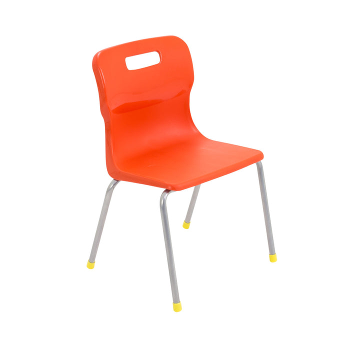 Titan 4 Leg Chair - Age 6-8 4 Leg TC Group Orange 