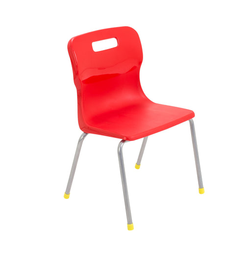 Titan 4 Leg Chair - Age 6-8 4 Leg TC Group Red 
