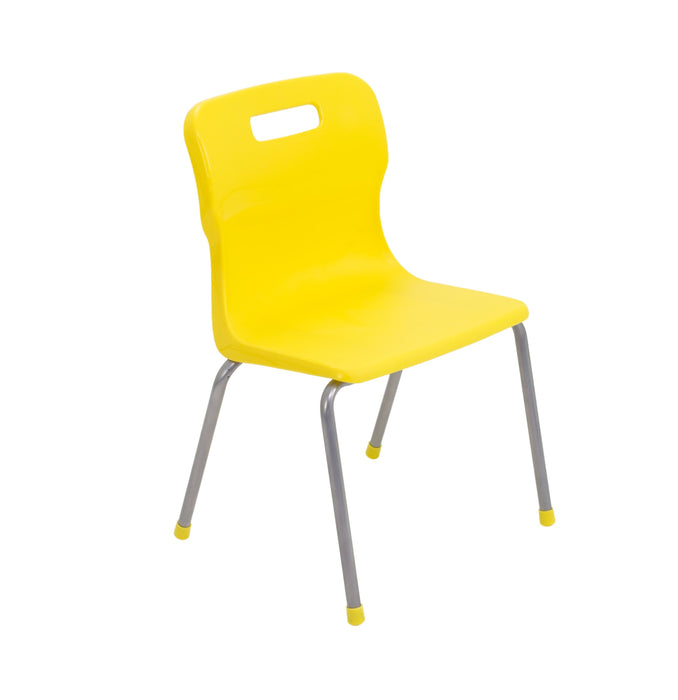 Titan 4 Leg Chair - Age 6-8 4 Leg TC Group Yellow 