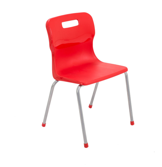Titan 4 Leg Chair - Age 8-11 4 Leg TC Group Red 