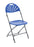 Titan Fan Back Folding Chair with Linking Unit - Seat Height 440mm Folding Chair TC Group Blue 