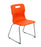 Titan Skid Base Chair - Age 11-14 Classroom Chair TC Group Orange 
