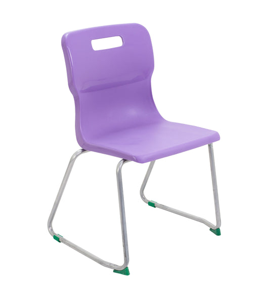 Titan Skid Base Chair - Age 11-14 Classroom Chair TC Group Purple 