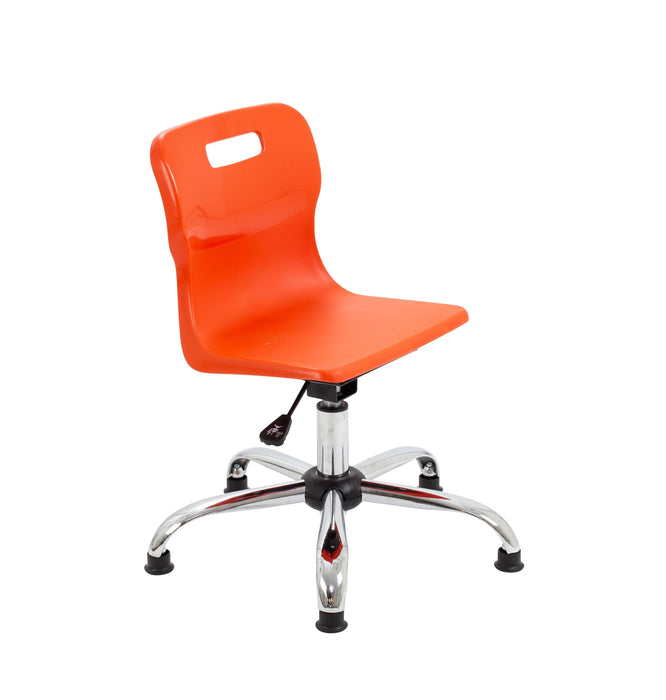 Titan Swivel Junior Chair Swivel TC Group Orange Glides 