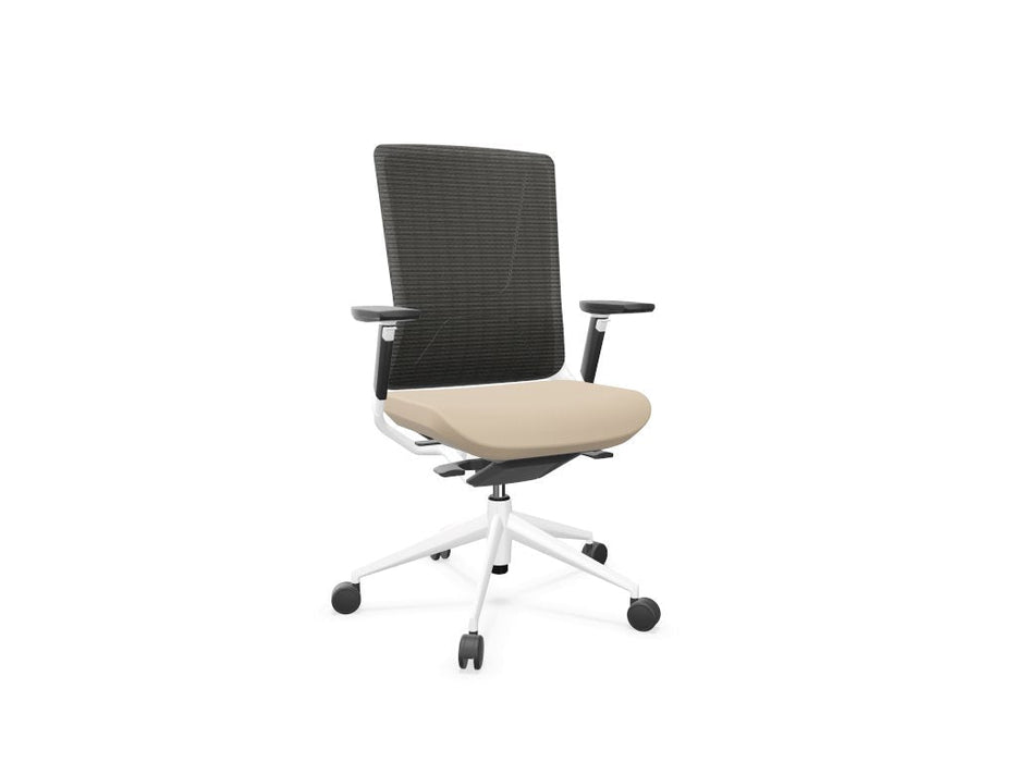 TNK 500 Mesh Back Task Chair Task Chair Actiu Beige White 