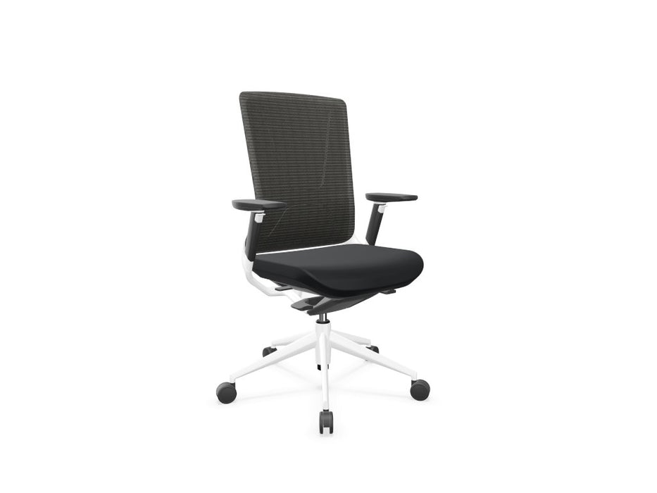 TNK 500 Mesh Back Task Chair Task Chair Actiu Black White 