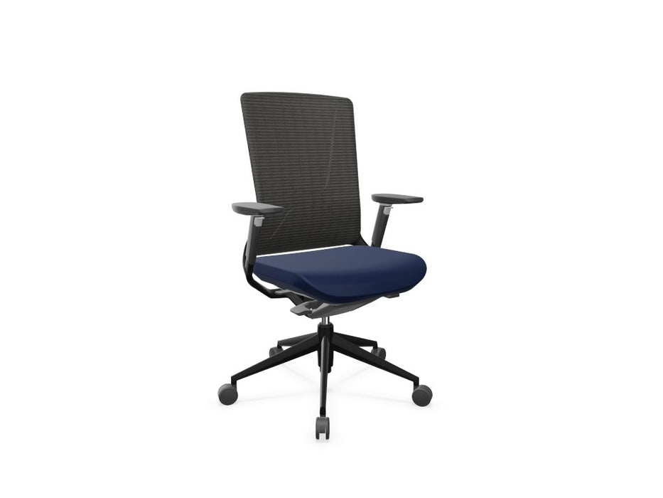 TNK 500 Mesh Back Task Chair Task Chair Actiu Blue Black 