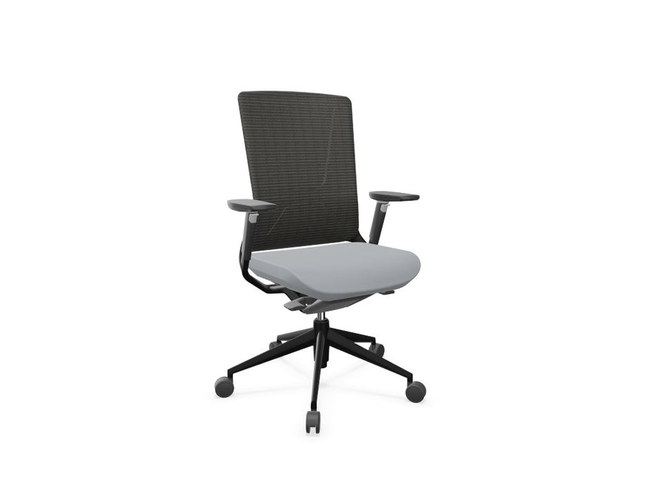 TNK 500 Mesh Back Task Chair Task Chair Actiu Light Grey Black 