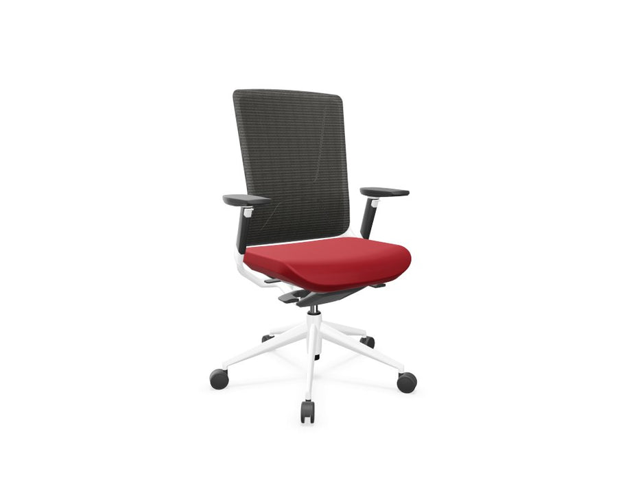 TNK 500 Mesh Back Task Chair Task Chair Actiu Red White 