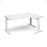 TR10 deluxe right hand ergonomic corner desk Desking Dams White White 1600mm x 1200mm