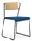 Transit Upholstered Side Chair meeting Workstories Blue CSE15 