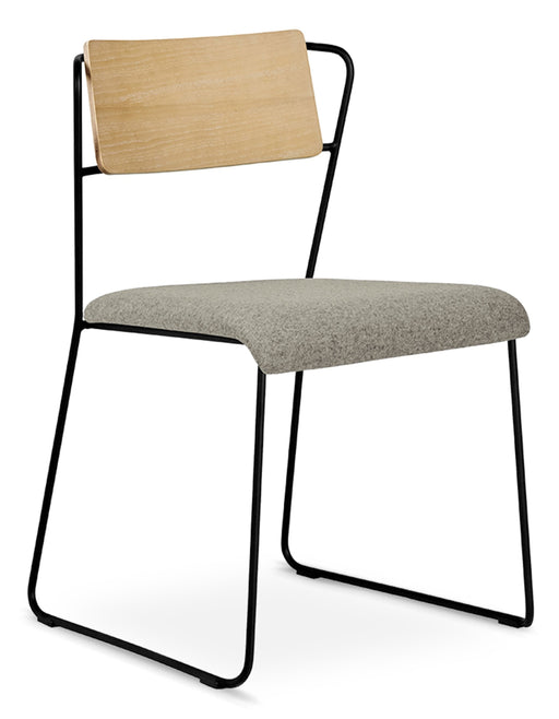 Transit Upholstered Side Chair meeting Workstories Khaki Green CSE45 