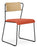 Transit Upholstered Side Chair meeting Workstories Orange CSE29 