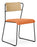 Transit Upholstered Side Chair meeting Workstories Pastel Orange CSE25 