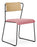 Transit Upholstered Side Chair meeting Workstories Pink CSE24 